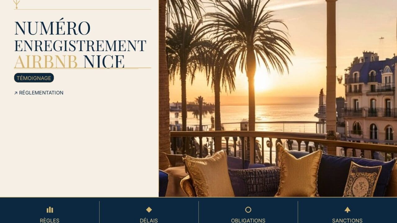 Numéro enregistrement Airbnb Nice : démarches 2026