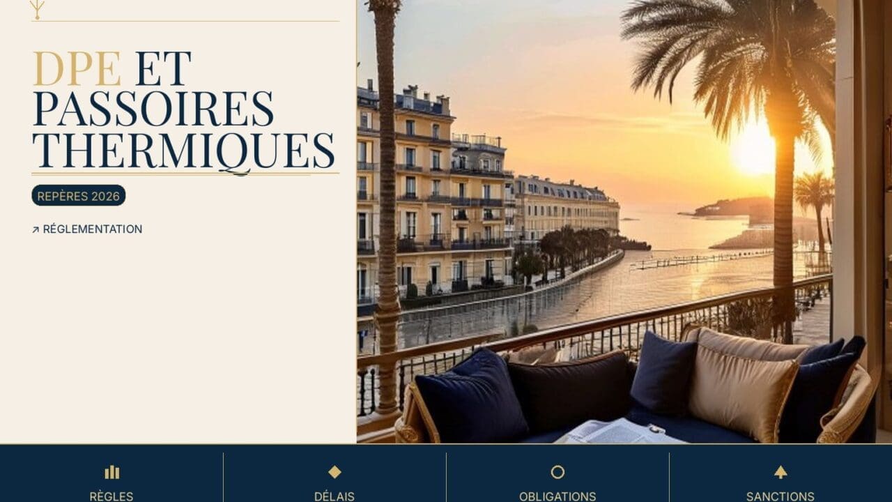 DPE et passoires thermiques : ce que les hôtes LCD à Nice doivent savoir en 2026