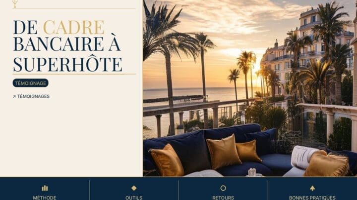 De cadre bancaire à superhôte : Sophie gère 3 appartements LCD à Nice et gagne 78 000 € par an