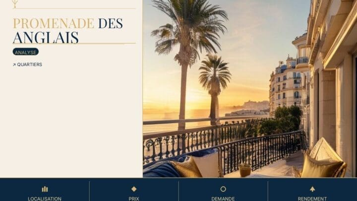 Promenade des Anglais : louer en courte durée face à la mer à Nice