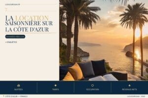 Couverture éditoriale La location saisonnière sur la Côte d'Azur en — statistiques location saisonnière Côte d'Azur 2026 L...