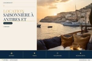 Couverture éditoriale Location saisonnière à Antibes et Juan-les-Pi — location saisonnière Antibes Juan-les-Pins 2026 Loca...