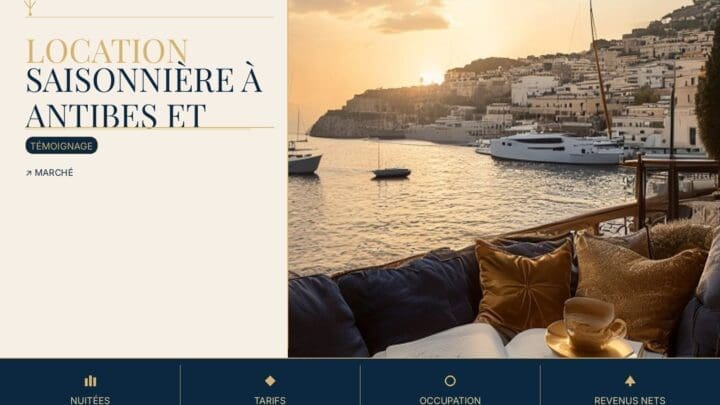 Location saisonnière à Antibes et Juan-les-Pins : marché, prix et rentabilité en 2026