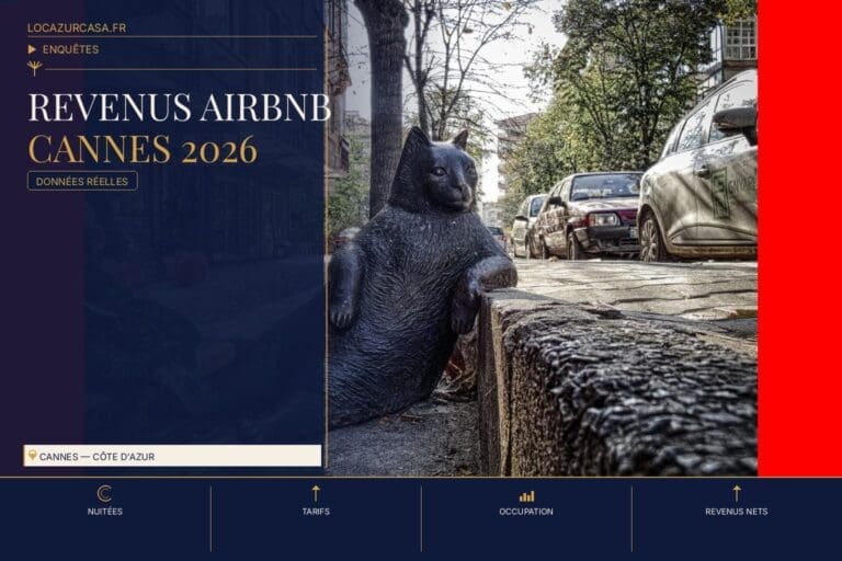 Revenus Airbnb Cannes 2026 : les données réelles | Locazurcasa