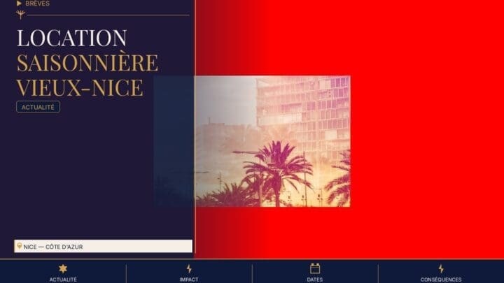 Location saisonnière Vieux-Nice : rentabilité réelle et risques en 2026