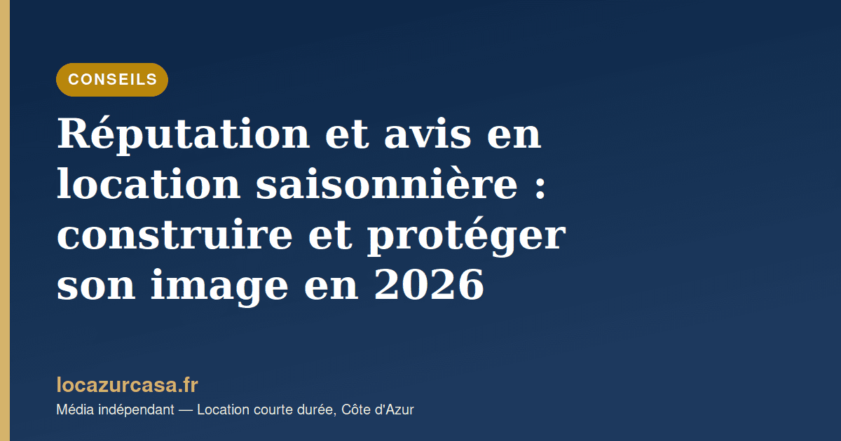 Réputation et avis en location saisonnière : construire et protéger son image en 2026