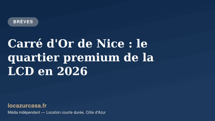 Carré d’Or de Nice : le quartier premium de la LCD en 2026